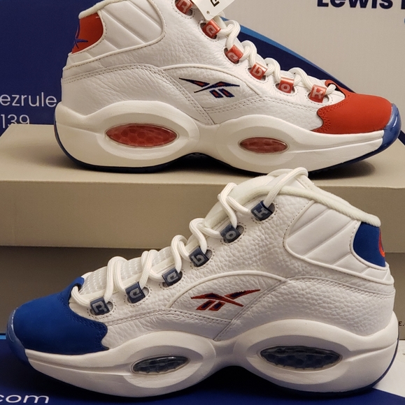 Reebok | Shoes | Reebok Question Mid Double Cross Kids 65y | Poshmark